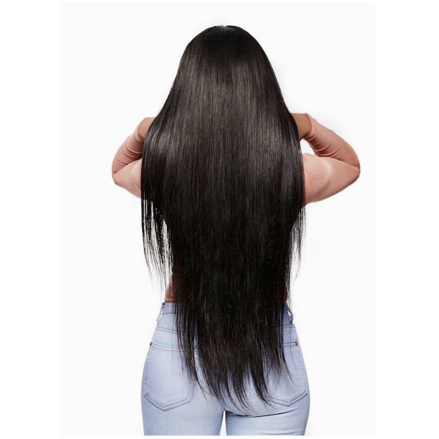 VIP -Lace Front Wig - 100% Human Hair Natural Black (180 density) Straight - VIP Extensions