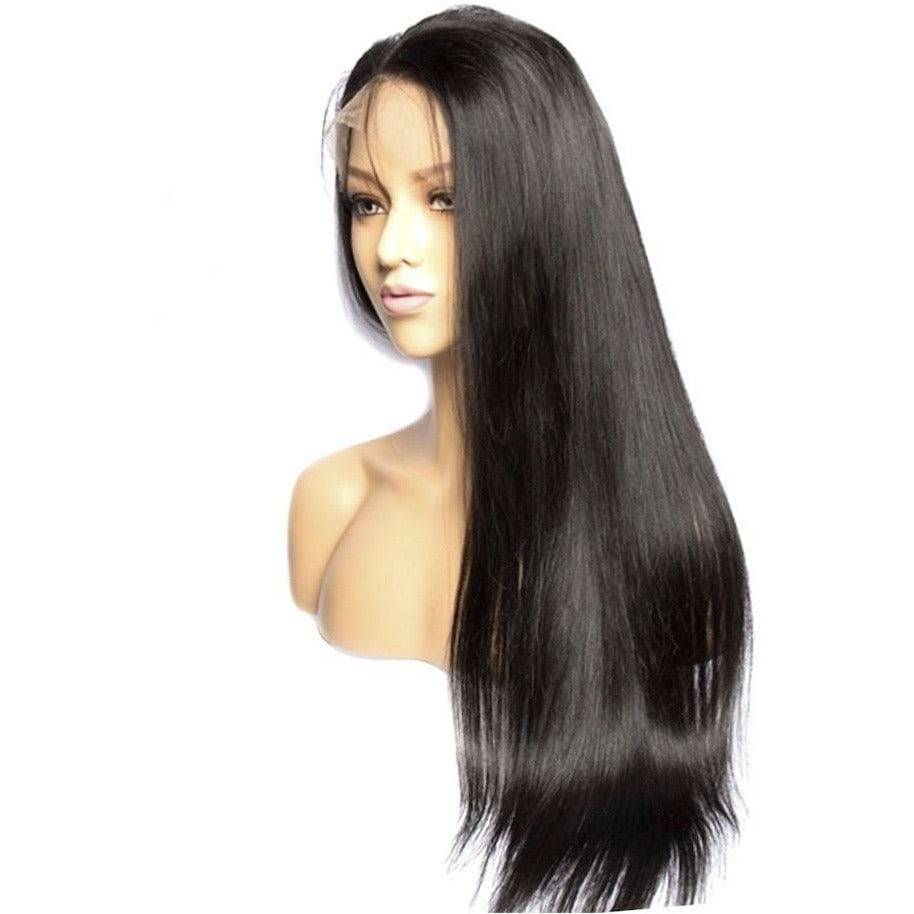 VIP -Lace Front Wig - 100% Human Hair Natural Black (180 density) Straight - VIP Extensions