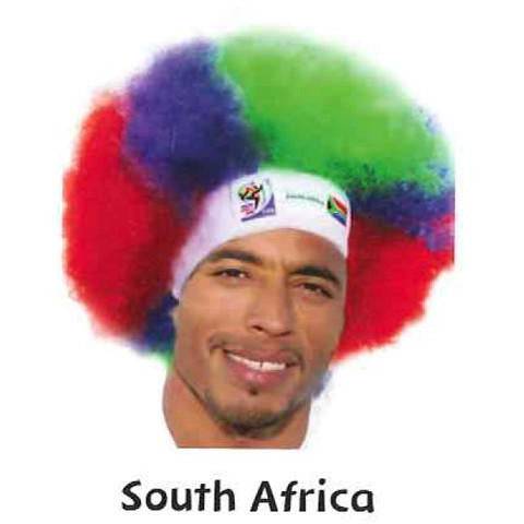 Retro Official Fifa Soccer Afro Wig from 2010 Games - VIP Extensions