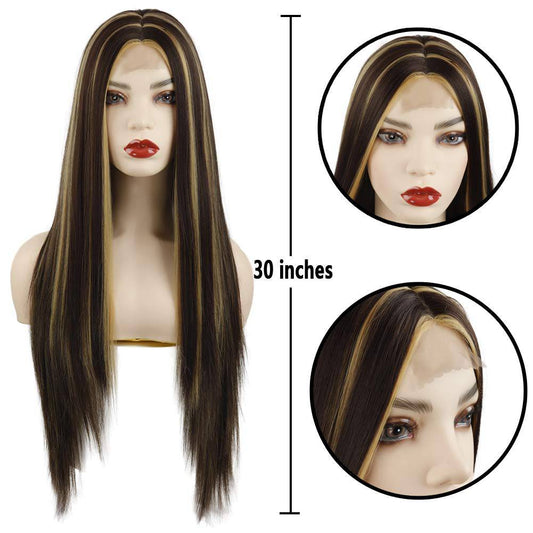 Fashion Wig with lace Straight, Heat Resistant Long Hair - VIP Extensions