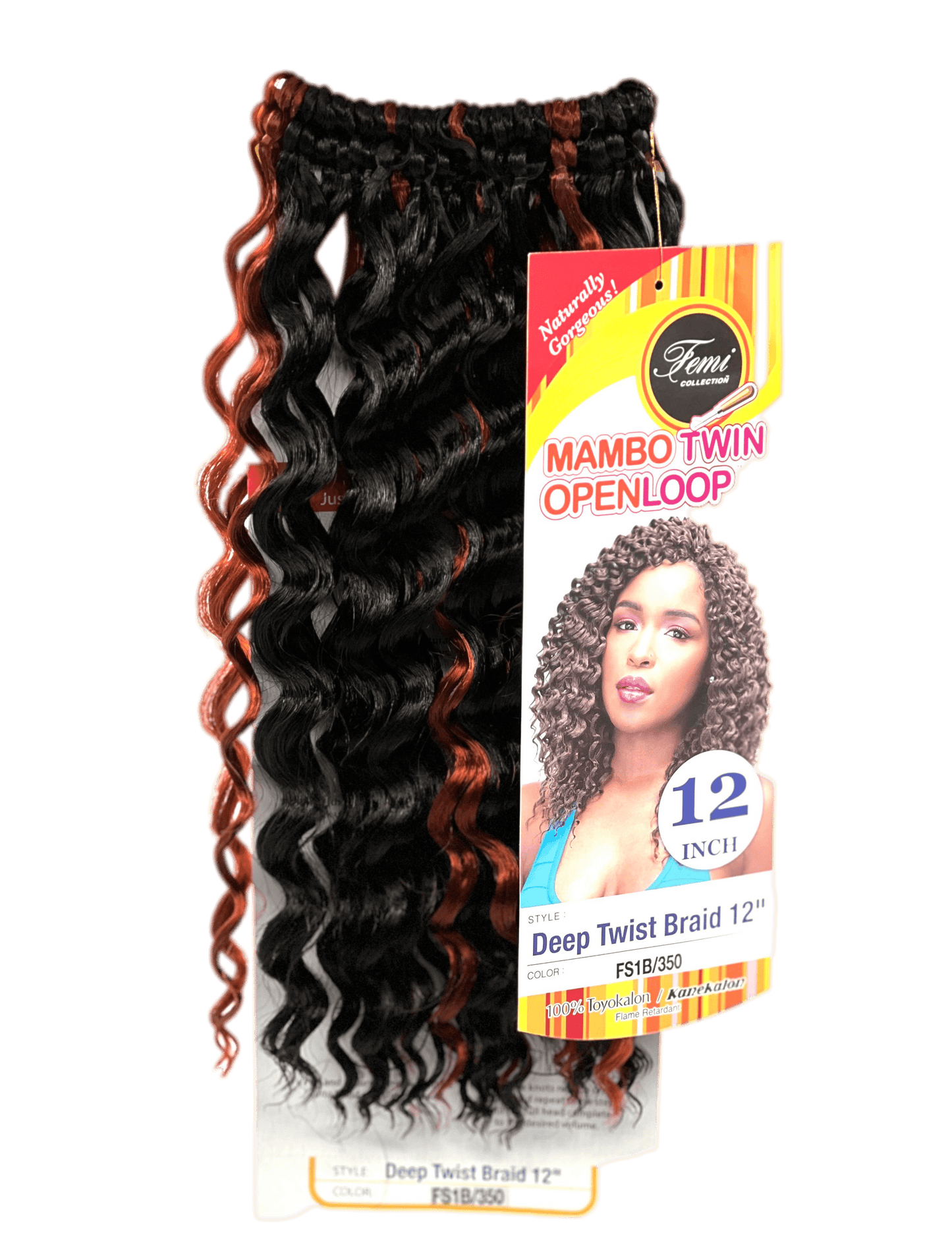 FEMI Collection Mambo Twin Open Loop Deep Twist Braid 12'' - VIP Extensions