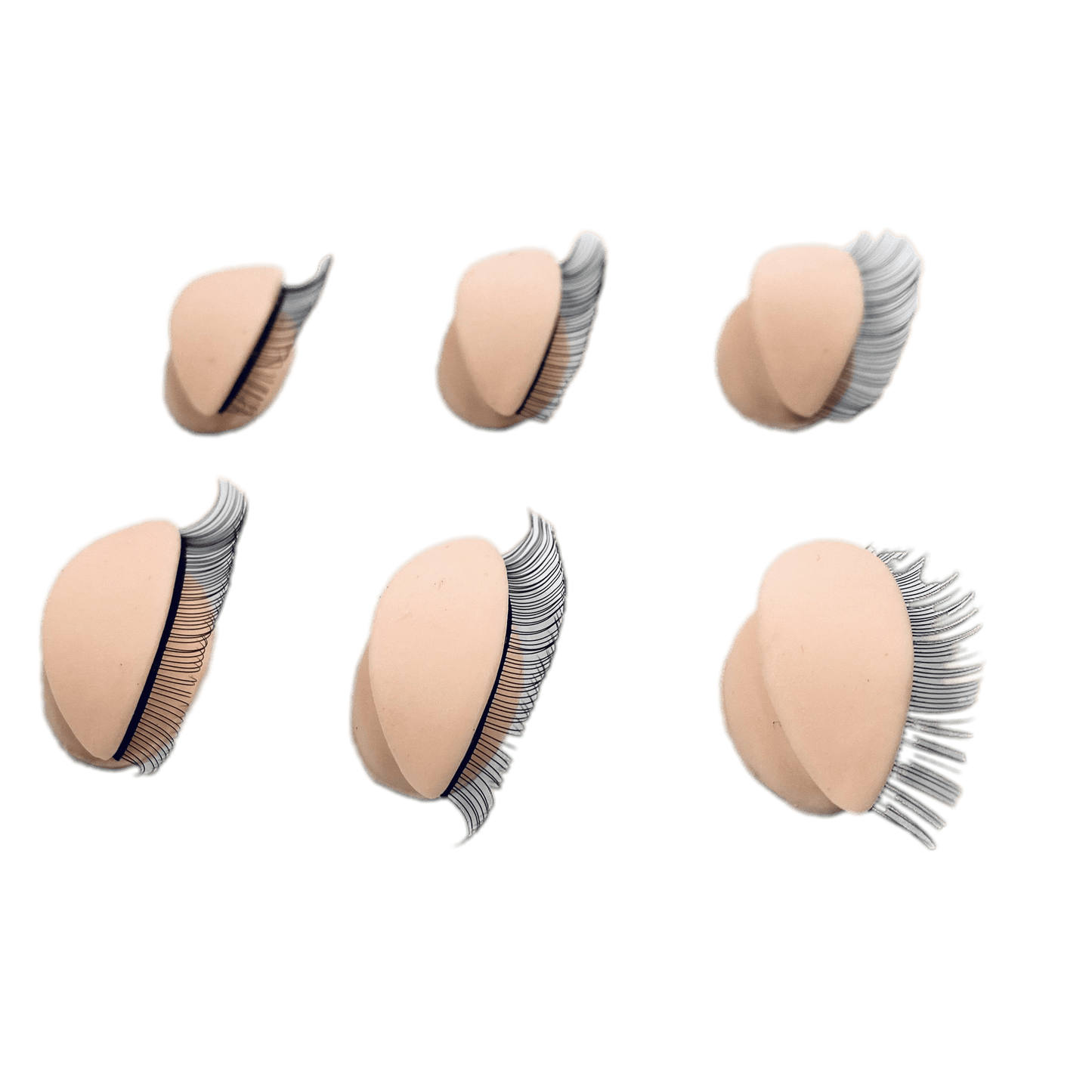 Lashes Training Head Eyes replacement Set of 3 pairs - VIP Extensions