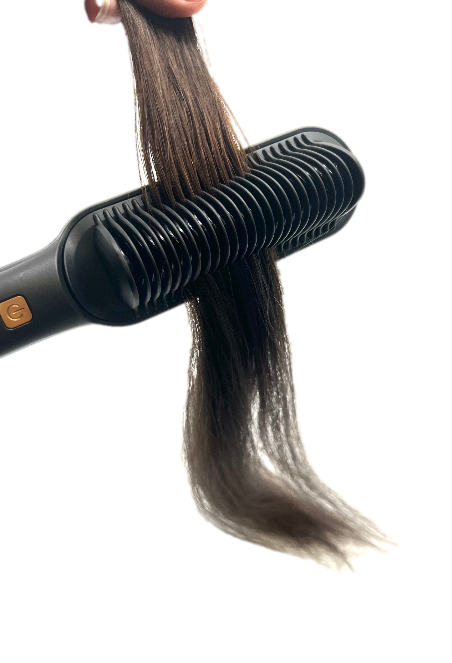 2 in 1 Electric Ceramic Hair Comb Straighter Curler Brush - VIP Extensions