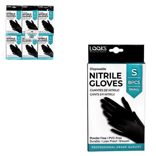 LQQKS NITRILE GLOVE 8PC/PK - VIP Extensions