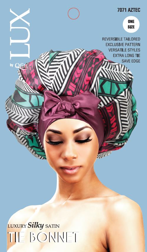 LUX SILKY SATIN TIE BONNET - VIP Extensions