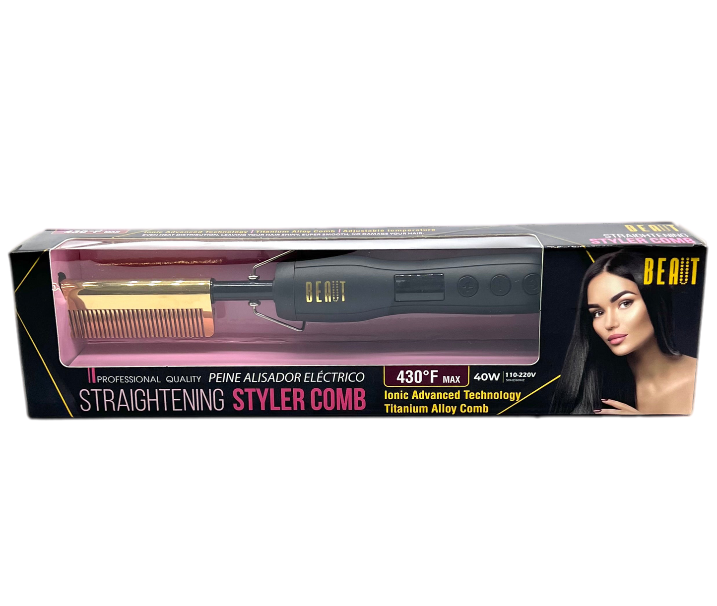 BEAUT Straightening Styler Comb 430 °F max - VIP Extensions