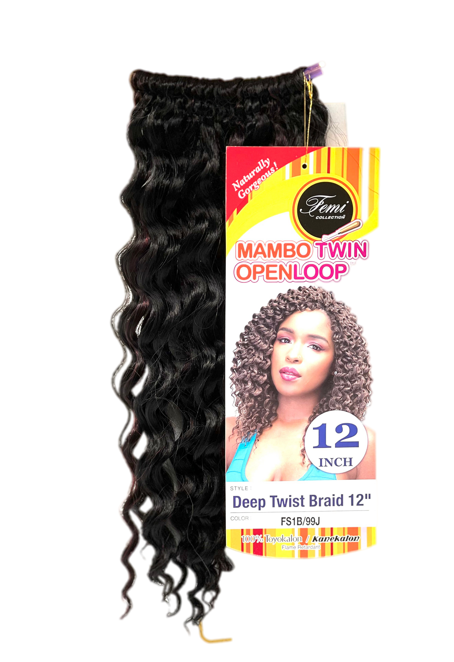 FEMI Collection Mambo Twin Open Loop Deep Twist Braid 12'' - VIP Extensions