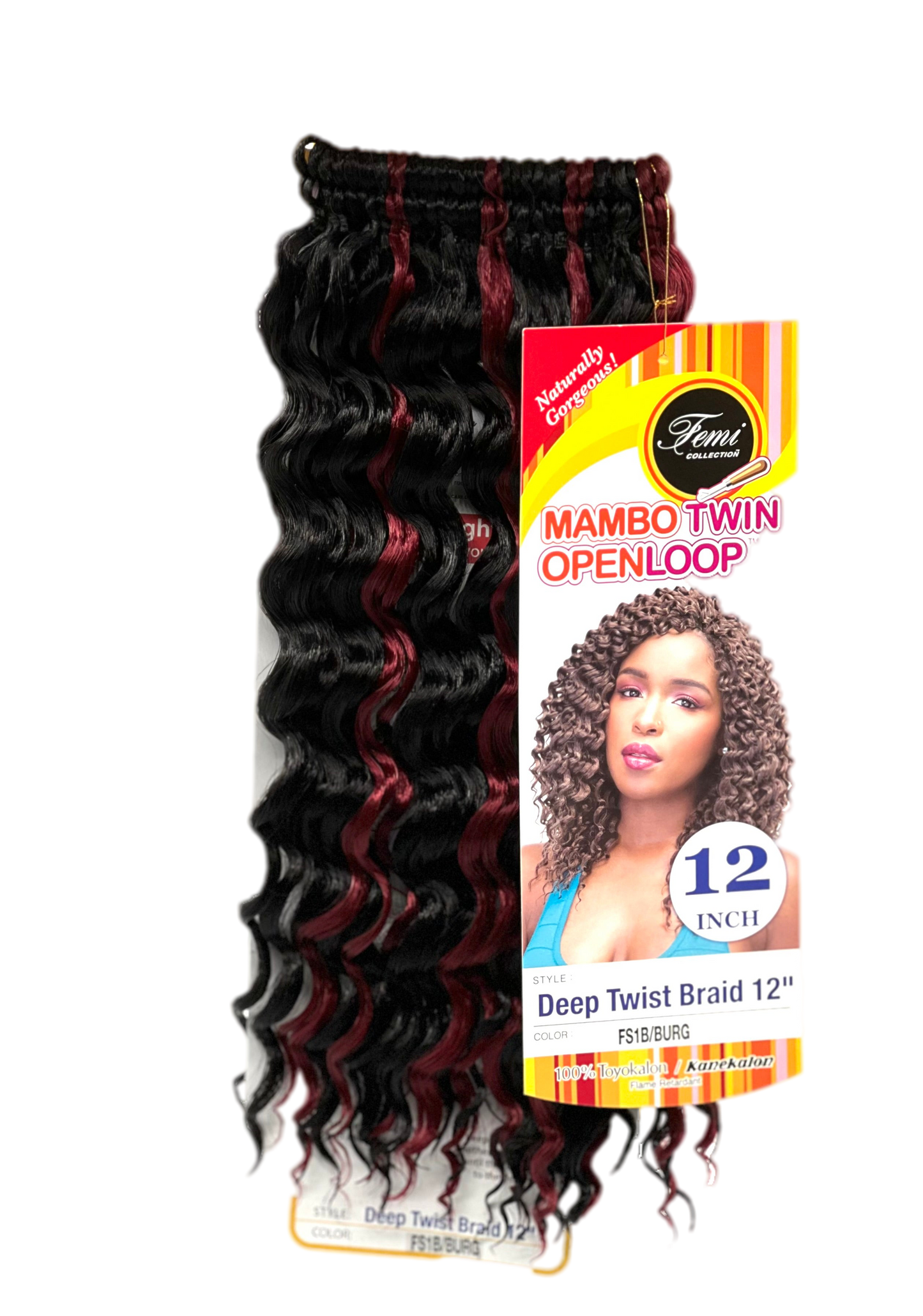 FEMI Collection Mambo Twin Open Loop Deep Twist Braid 12'' - VIP Extensions
