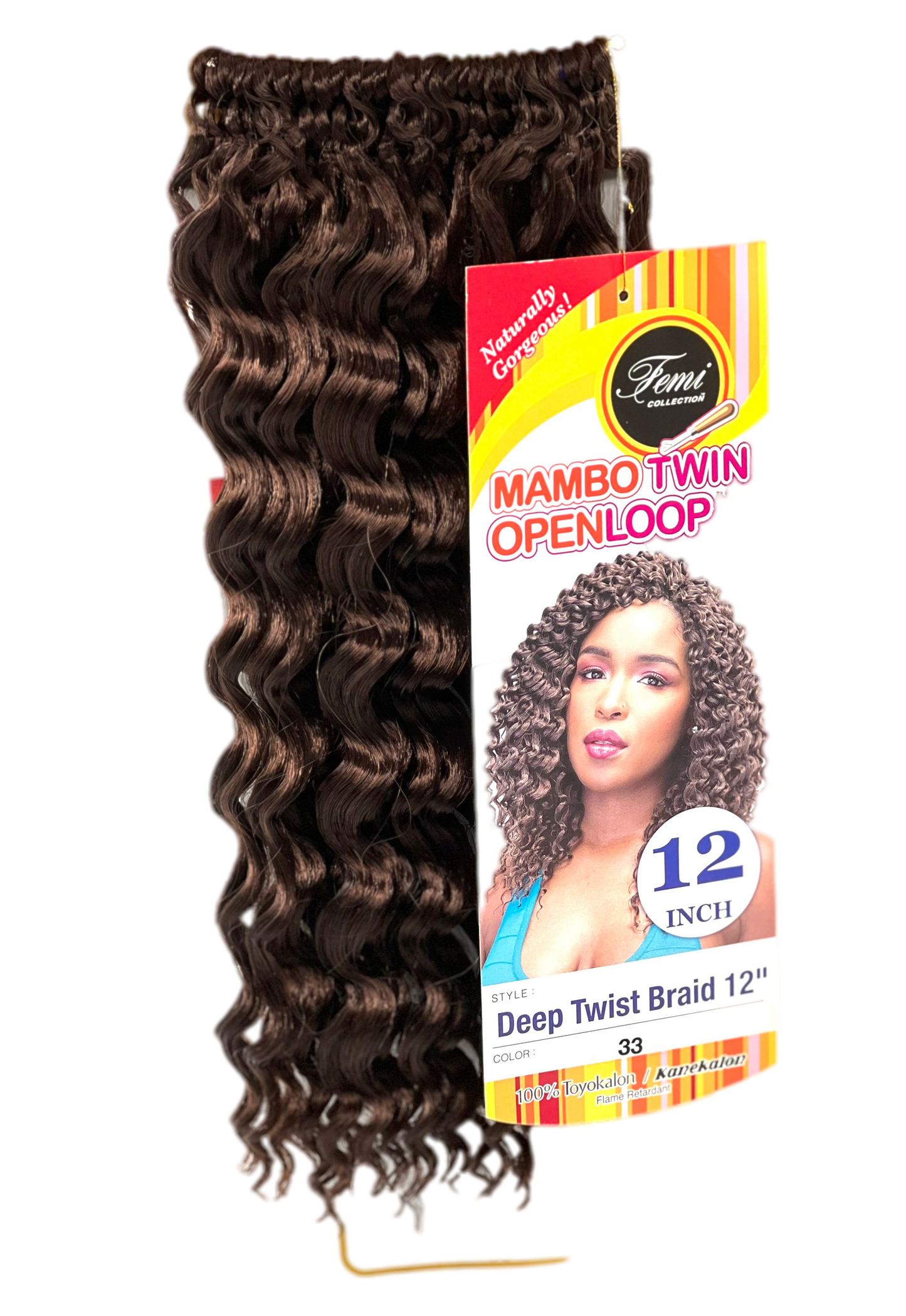 FEMI Collection Mambo Twin Open Loop Deep Twist Braid 12'' - VIP Extensions