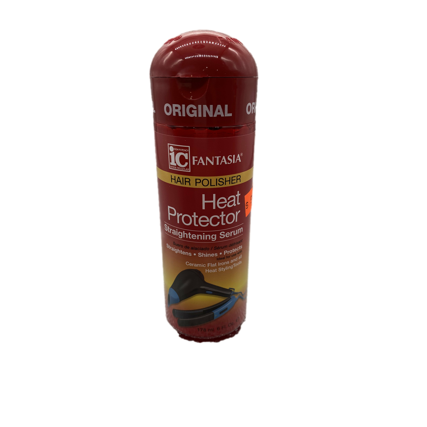Fantasia IC Hair Polisher Heat Protector Straightening Serum 6oz - VIP Extensions