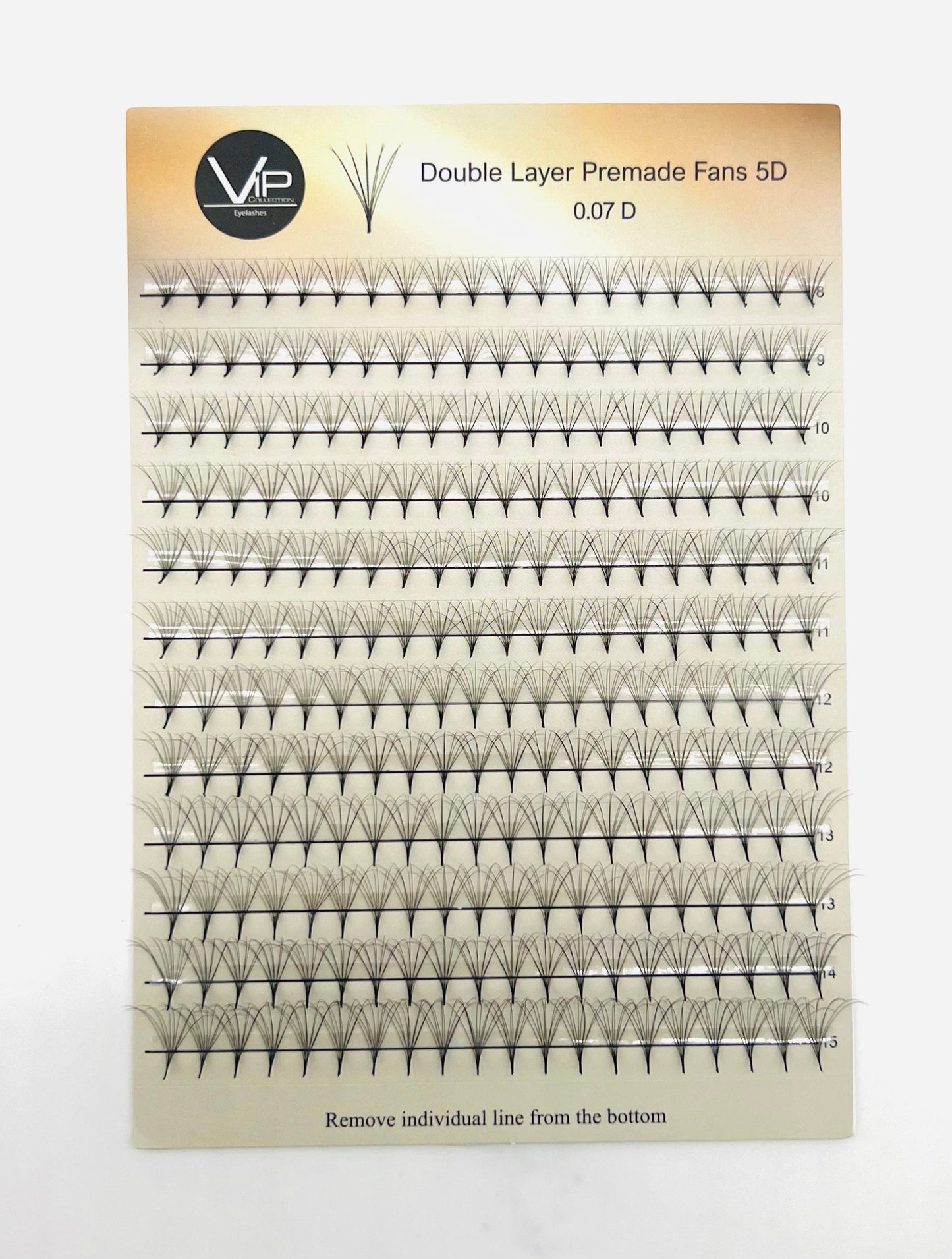 Double Layer Premade Fans 5D 8D MIX 8-15 - VIP Extensions