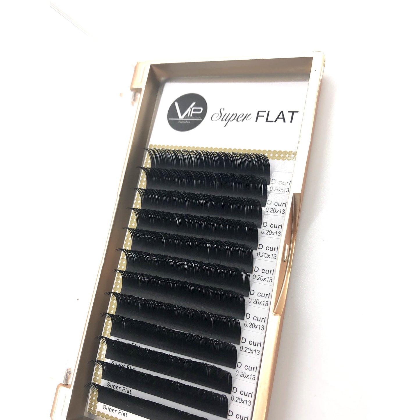 VIP Eyelashes - Super Flat Extensions - 12 lines - 0.20 D - BeautyGiant USA