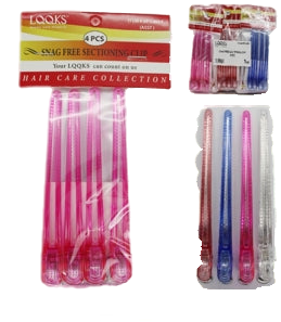 LQQKS 4.75"/12CM SNAG FREE SECTIONING CLIP ASST - VIP Extensions