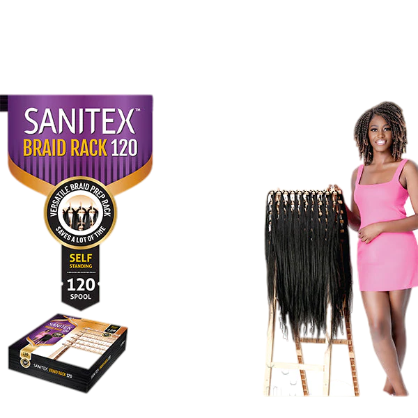 SPOOL WOODEN BRAIDING HAIR RACK/ SPOOL ORGANIZER - VIP Extensions