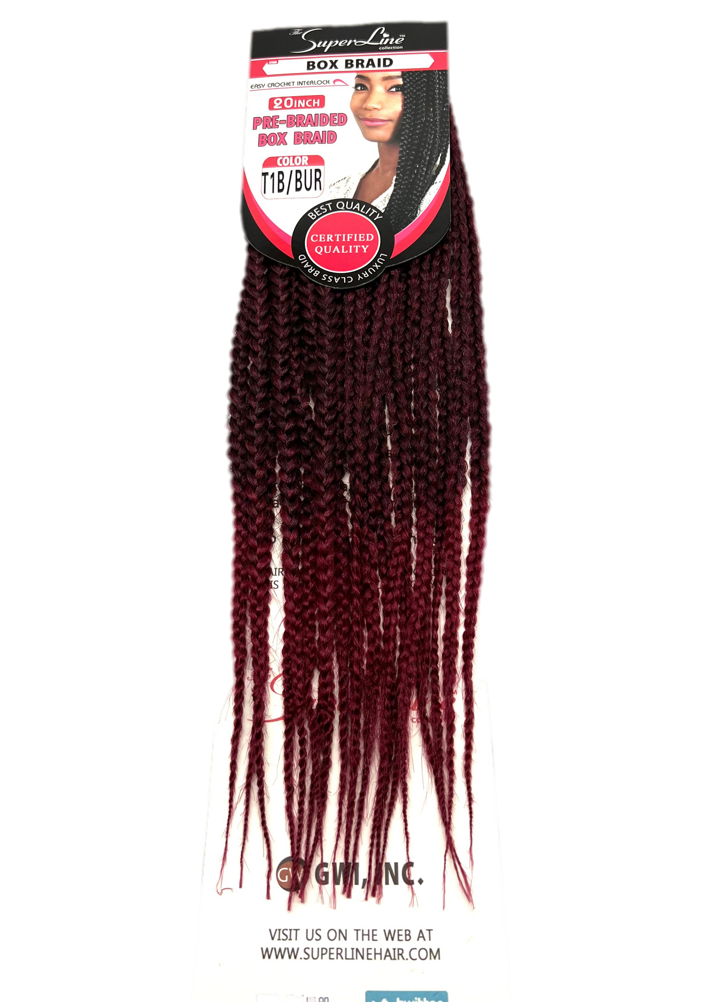 The Super Line collection Pre-Braided Box Braid 20'' - VIP Extensions