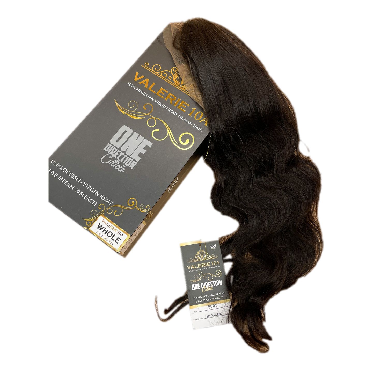 Valerie 10A Full Lace wig 360 One Direction cuticle Body Wave 22'' - VIP Extensions