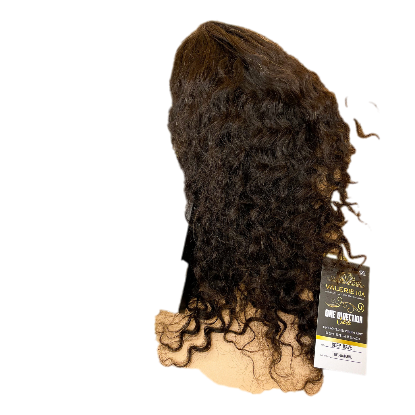 Valerie 10A Lace wig 360 One Direction Cuticle Deep Wave 18'' - VIP Extensions