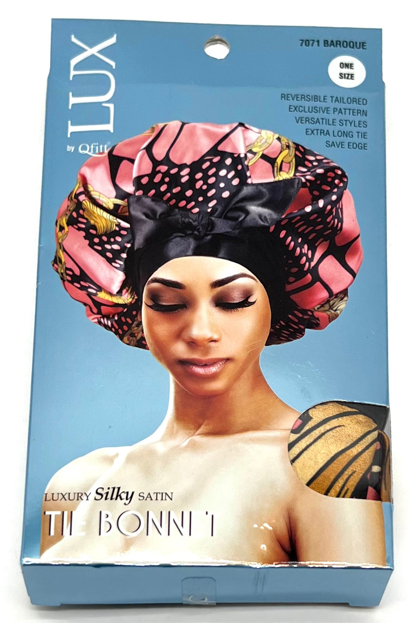 LUX SILKY SATIN TIE BONNET - VIP Extensions