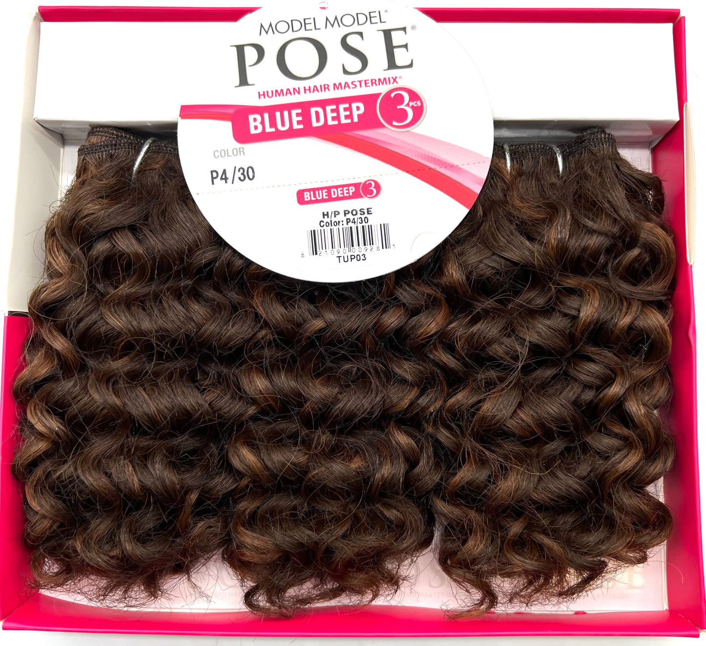 Model Model POSE Human Hair Blend Blue Deep 3PCS - VIP Extensions
