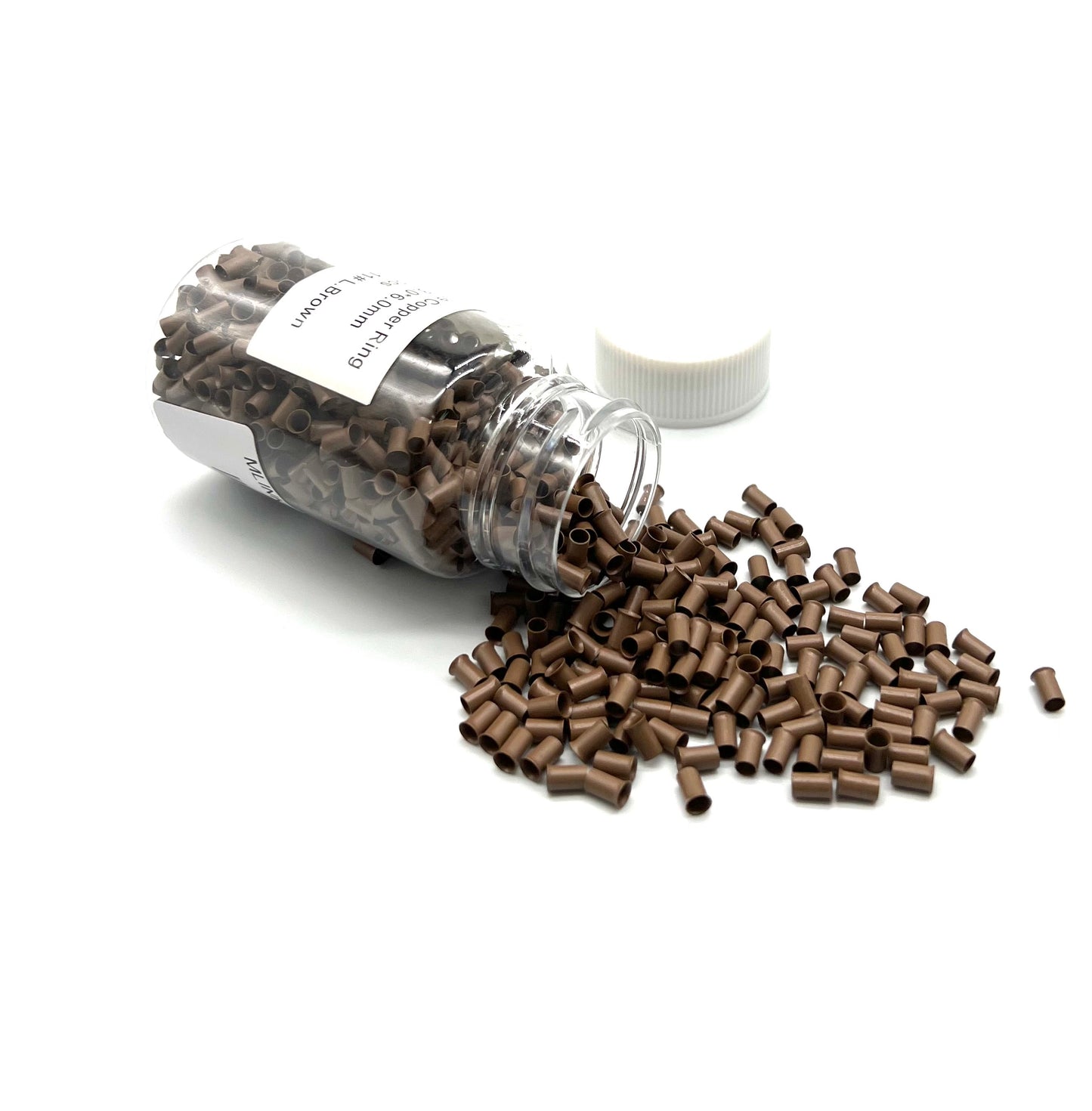 Copper Micro Link Style D - Size 3.4 x 3.0 x 6.00 mm 1 bottle (1000 pieces) - VIP Extensions