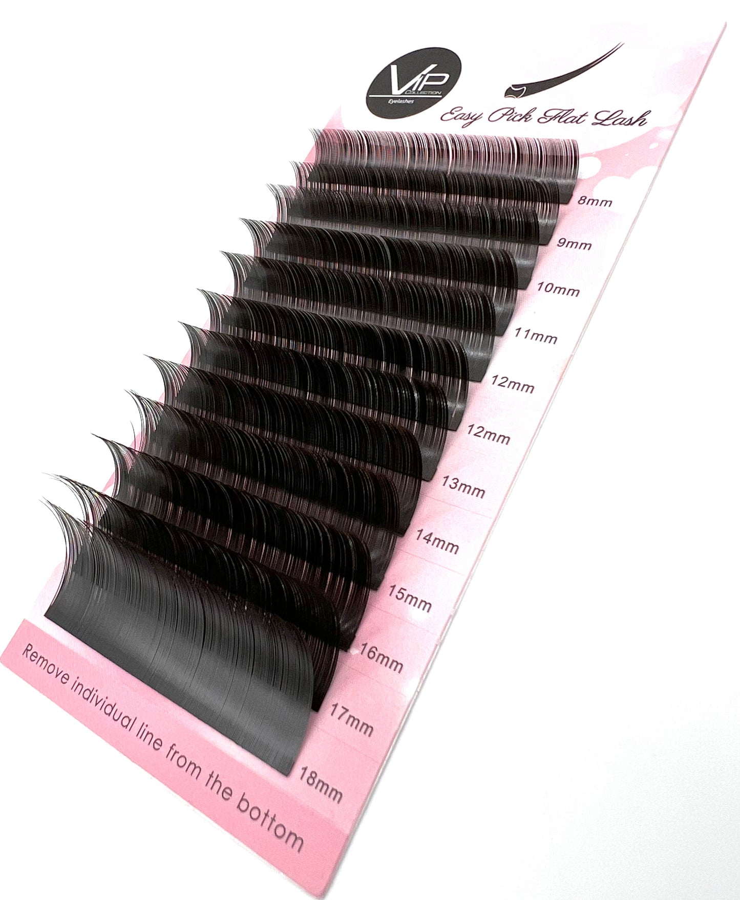 VIP Easy Pick Flat Lash Extensions 12 lines Mixed - VIP Extensions