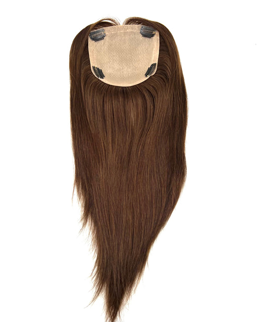 Cuticle Remy Human Hair Toppers Silk Base Women Toupee - VIP Extensions