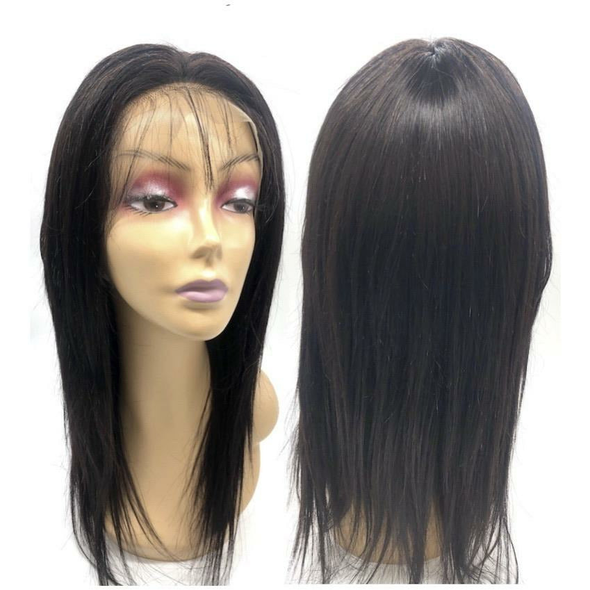 VIP -Lace Front Wig - 100% Human Hair Natural Black (180 density) Straight - VIP Extensions