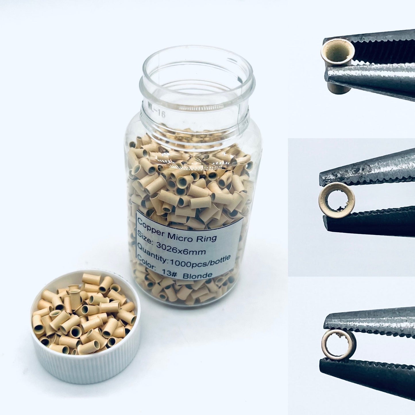 Copper Flare Ring 1000 pieces Color 13 - VIP Extensions