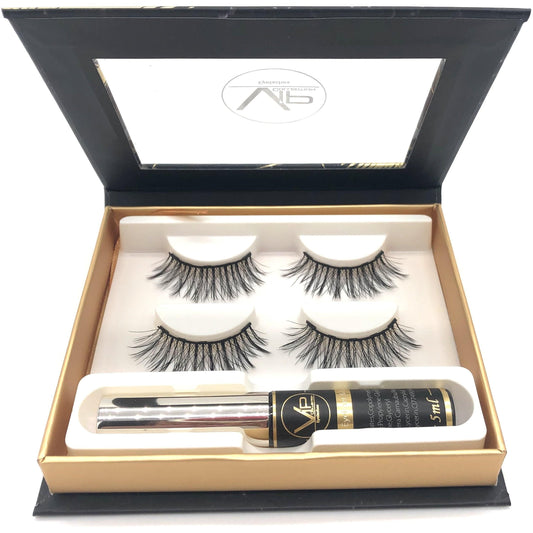 VIP Magnetic Lashes with Magnetic Eyeliner  - 2 pairs - VIP Extensions