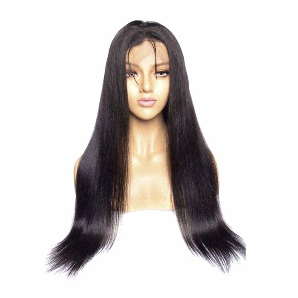 VIP -Lace Front Wig - 100% Human Hair Natural Black (180 density) Straight - VIP Extensions