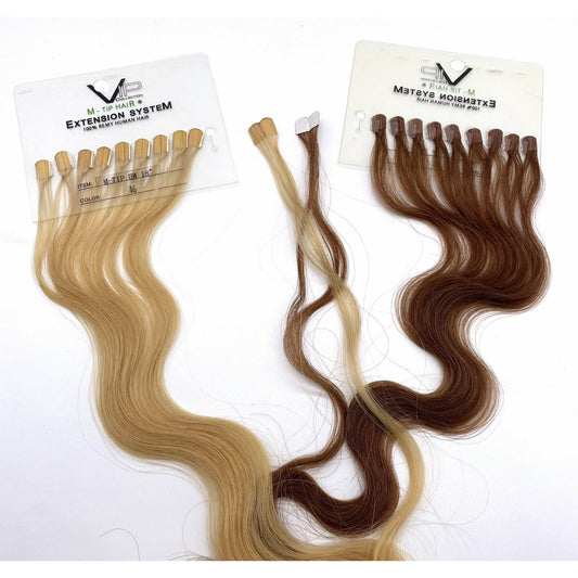 VIP M-Tip System (Tape extensions 100 strands) / Wavy 18" - VIP Extensions
