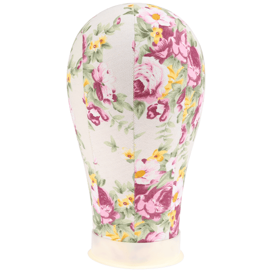 Flower Print Poly Block Canvas Head 22" - VIP Extensions