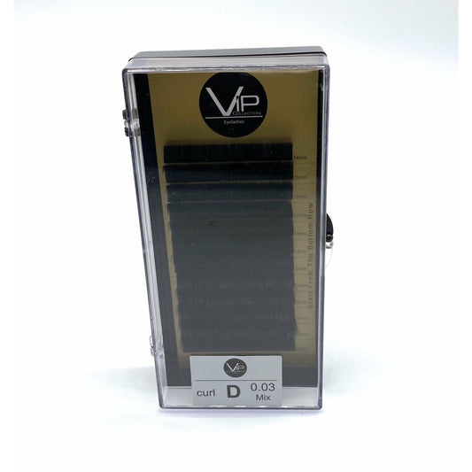 VIP Faux Mink Lash Extension 12 Lines D Curl Mix 0.03 mm - VIP Extensions