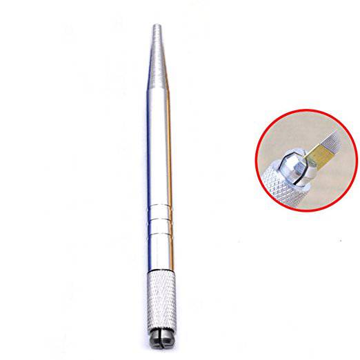 Microblading Pens Silver Light Manual Tattoo Eyebrow Pens For Permanent Makeup - VIP Extensions