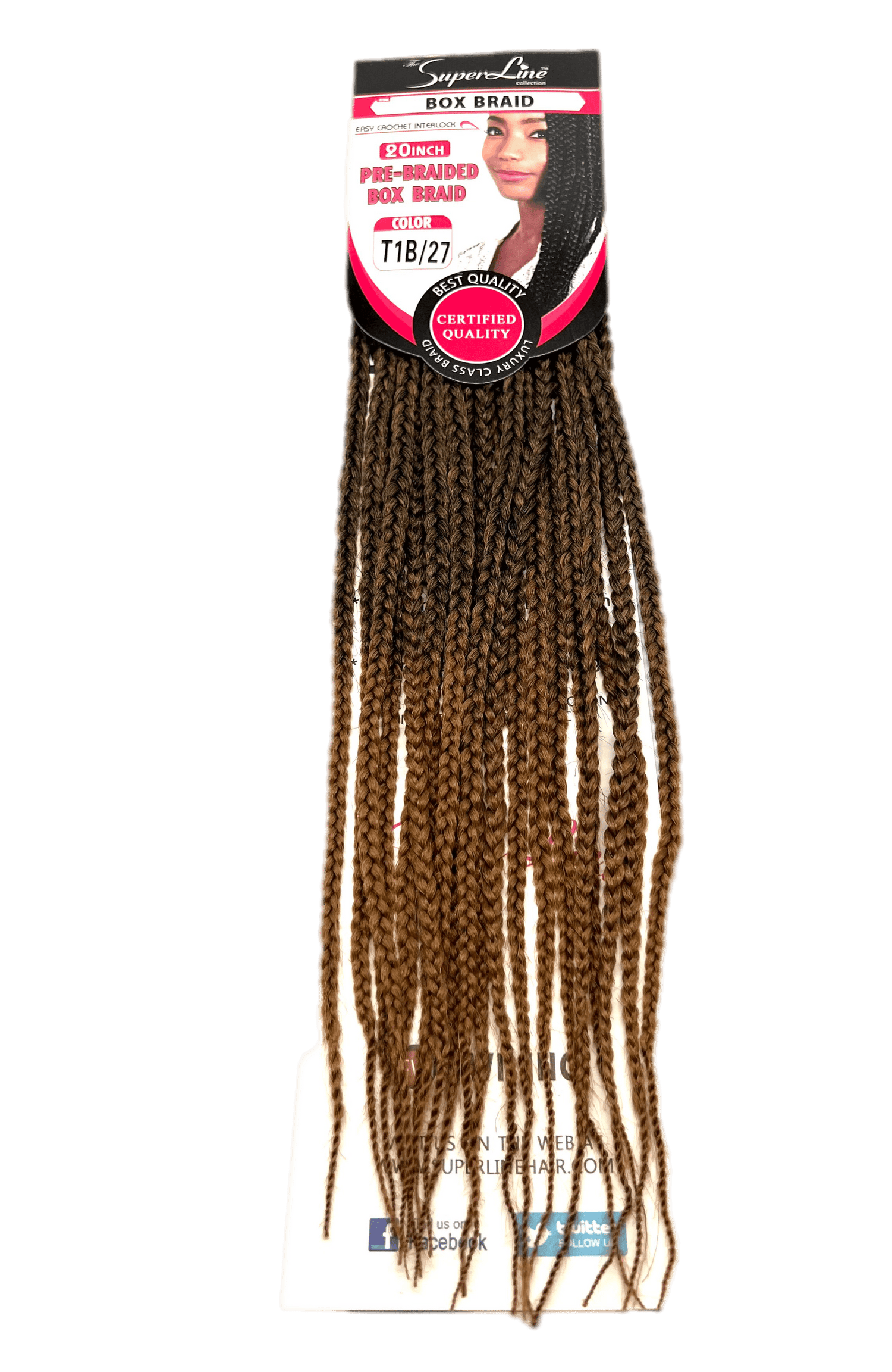 The Super Line collection Pre-Braided Box Braid 20'' - VIP Extensions