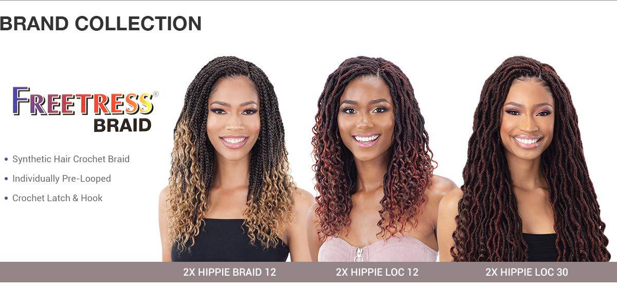 Freetress Crochet Braid - 2X HIPPIE LOC 30" - VIP Extensions