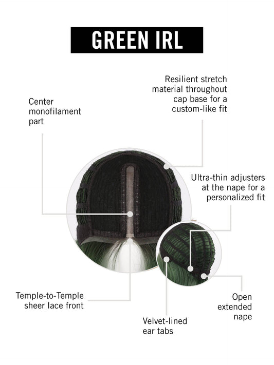 Hairdo NEW! GREEN IRL WIG - VIP Extensions