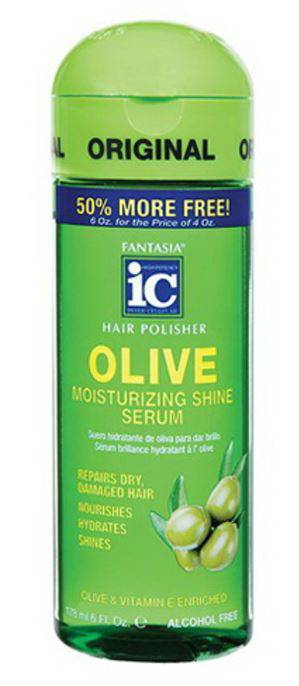 Fantasia IC Hair Polisher Olive Moisturizing Shine Serum 2 Oz - VIP Extensions