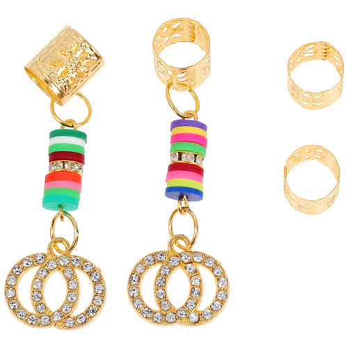 LQQKS HAIR BRAID RING & BRAID TUBE 4PCS/PACK - VIP Extensions