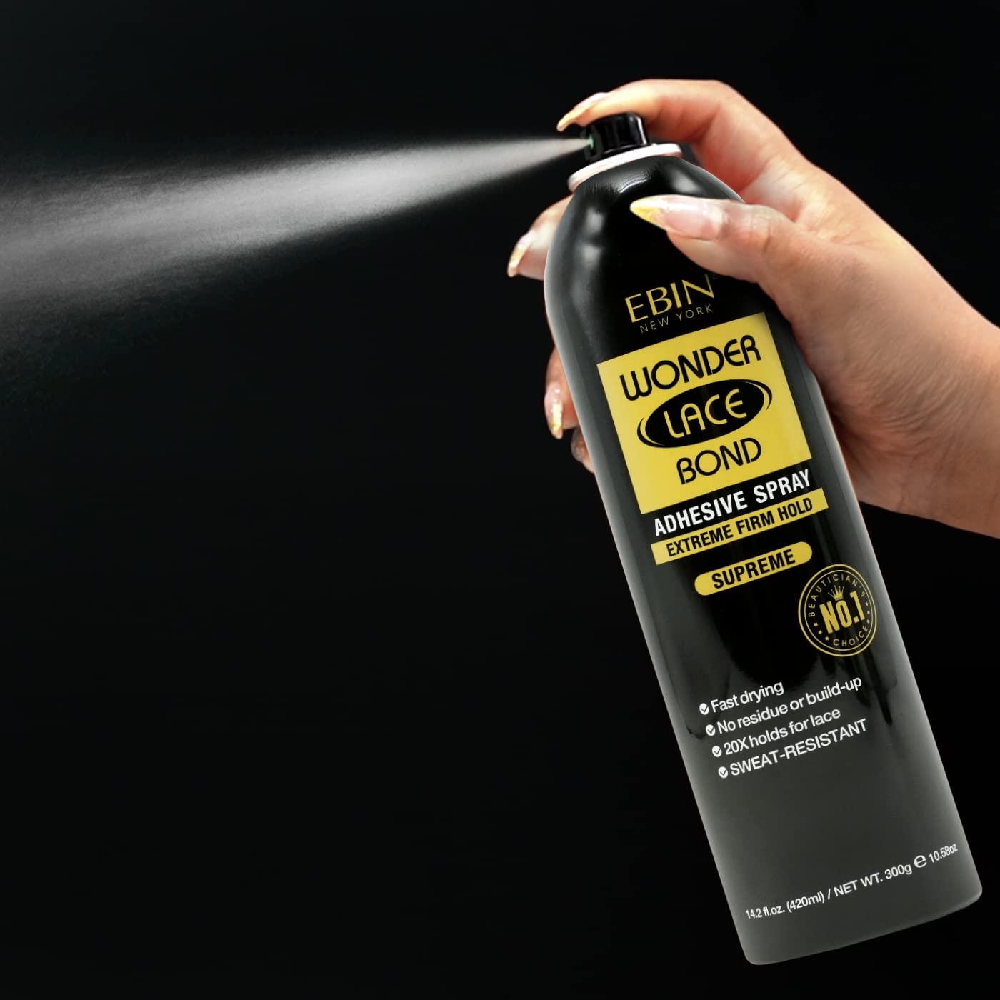 EBIN NEW YORK Wonder Lace Bond Adhesive Spray (Supreme Hold, - VIP Extensions