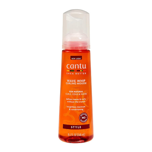 Cantu Wave Whip Curling Mousse with Shea Butter for Natural Hair, 8.4 oz - VIP Extensions