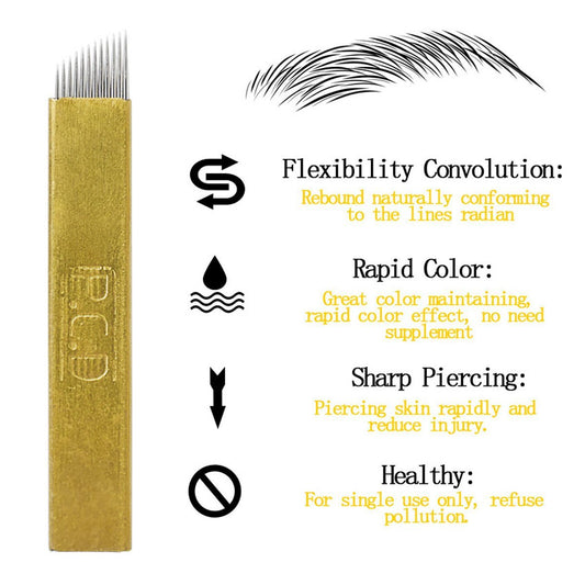 Microblading Needles Permanent Makeup Manual Eyebrow Blades - BeautyGiant USA