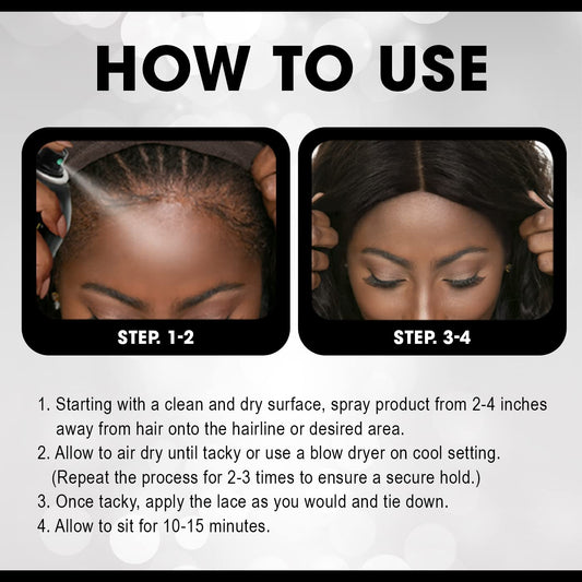 EBIN NEW YORK Wonder Lace Bond Adhesive Spray (Supreme Hold, - VIP Extensions
