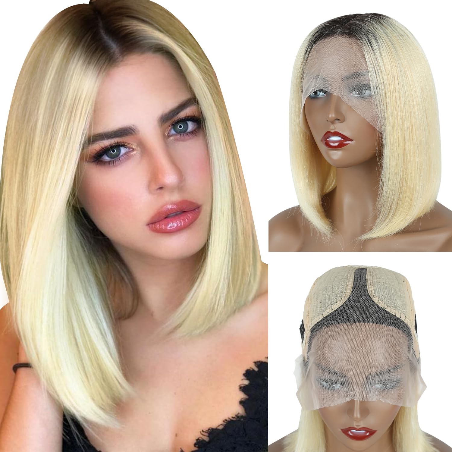 Bob Lace Front Wigs Human Hair Straight T Part Lace Wig - VIP Extensions