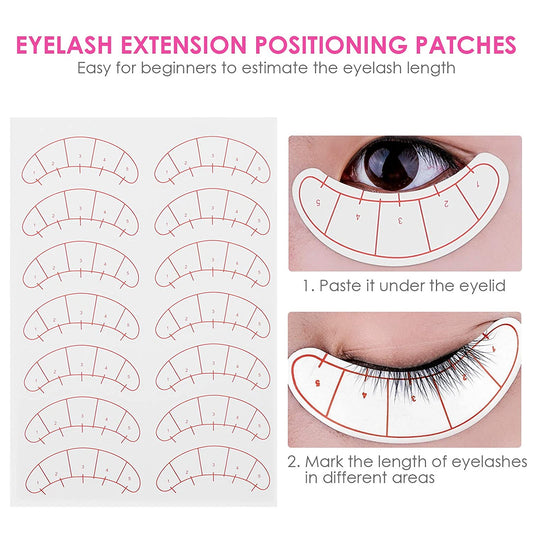 Positioning Paper Tips Sticker Wraps Make Up Tools - VIP Extensions