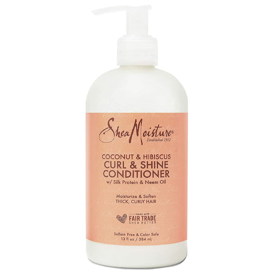 SheaMoisture Curl and Shine Coconut Shampoo for Curly Hair Coconut and Hibiscus - VIP Extensions