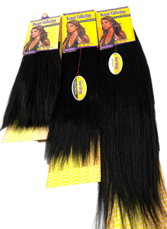 Beauti Collection Human Hair Weave -Yaki Weave - VIP Extensions
