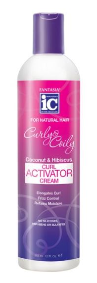 Fantasia IC Curly & Coily Coconut & Hibiscus Curl Activator Cream 12.5 oz - VIP Extensions