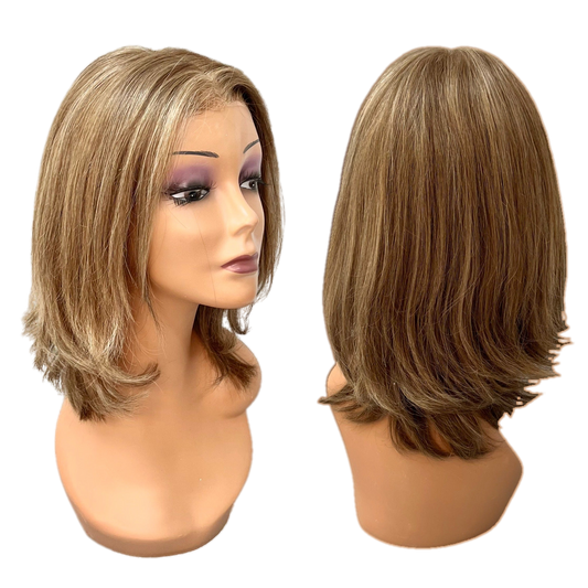 Caucasian Frontal Hand Tied Lace Wig - VIP Extensions