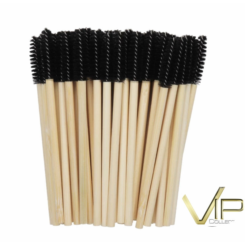 VIP- Eyelash accessories- Mascara Wands with Bamboo Handle -50 pcs/bag